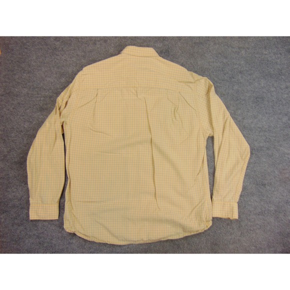 Tommy Bahama Shirt Mens Large Yellow Blue Plaid Long Sleeve Tencel - Picture 3 of 8